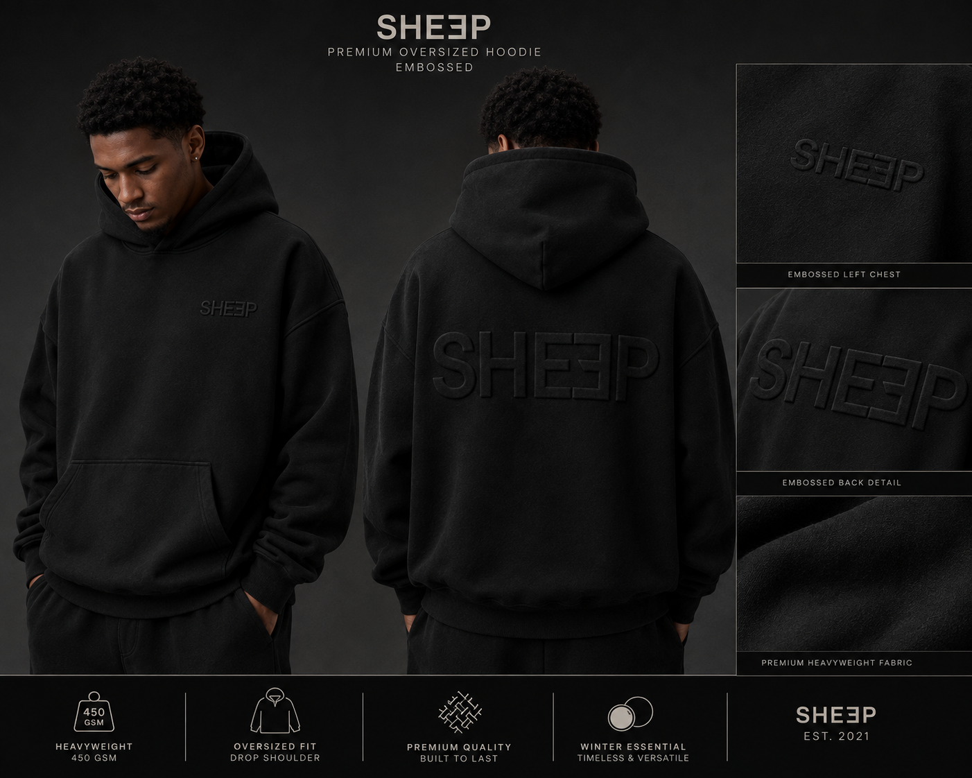 Embossed Sweat Suit - Pre Order Only!