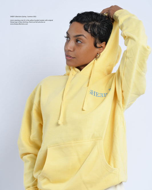 Yellow with Carolina Blue Hooded Sweatshirt
