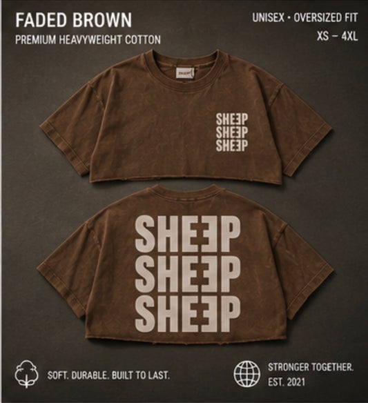 Crop Top - Faded Brown
