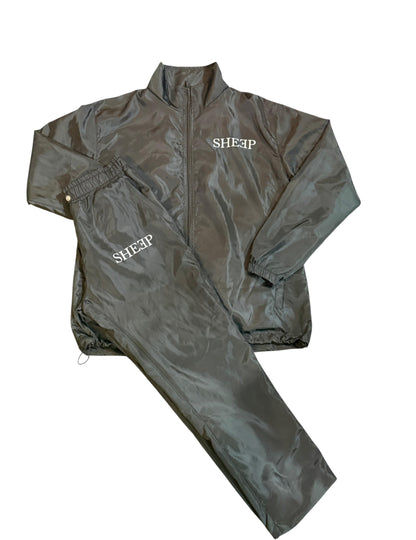 Black Windbreaker Set